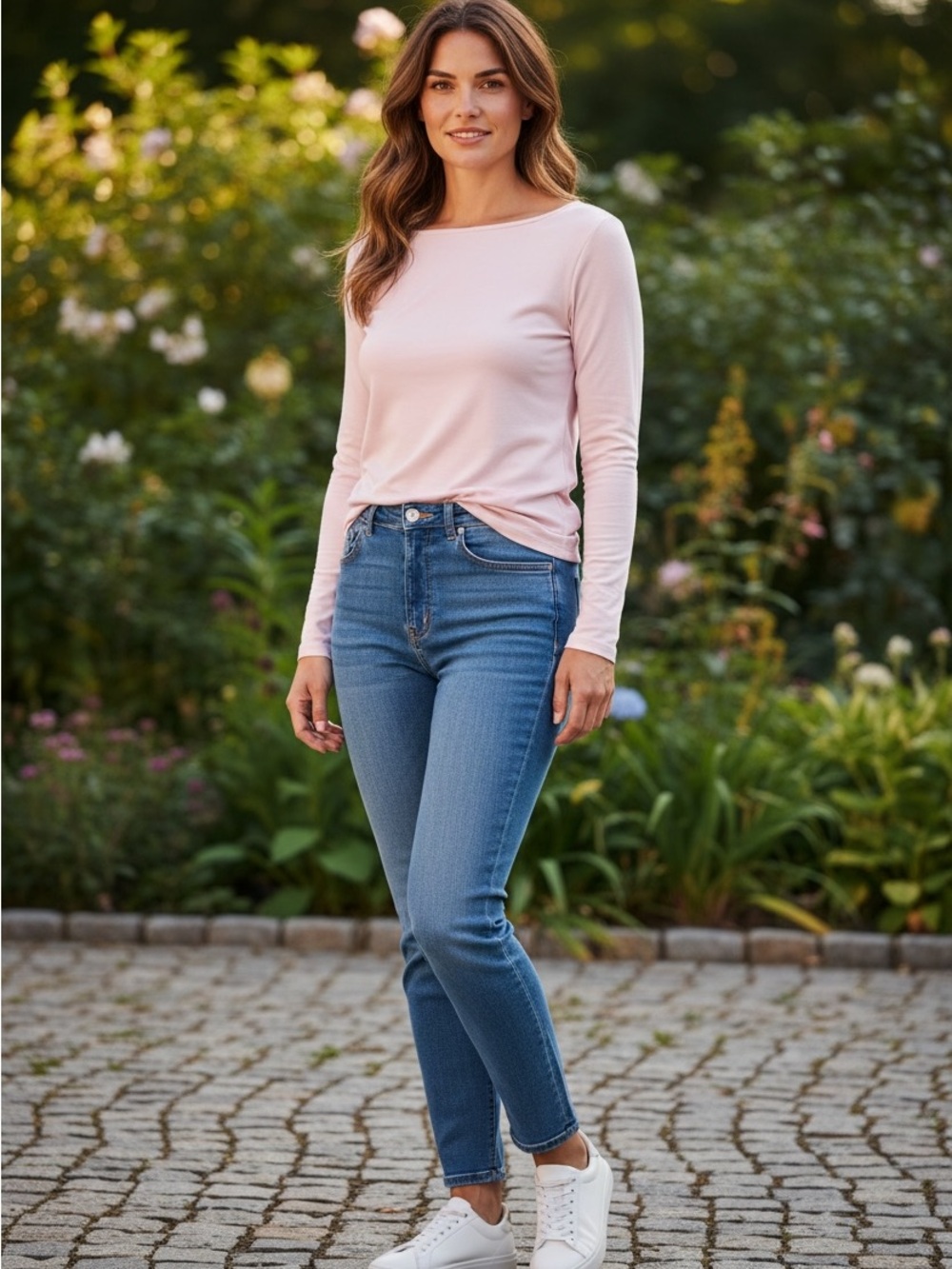 NWT Anistar Ballet Pink Long Sleeved Top